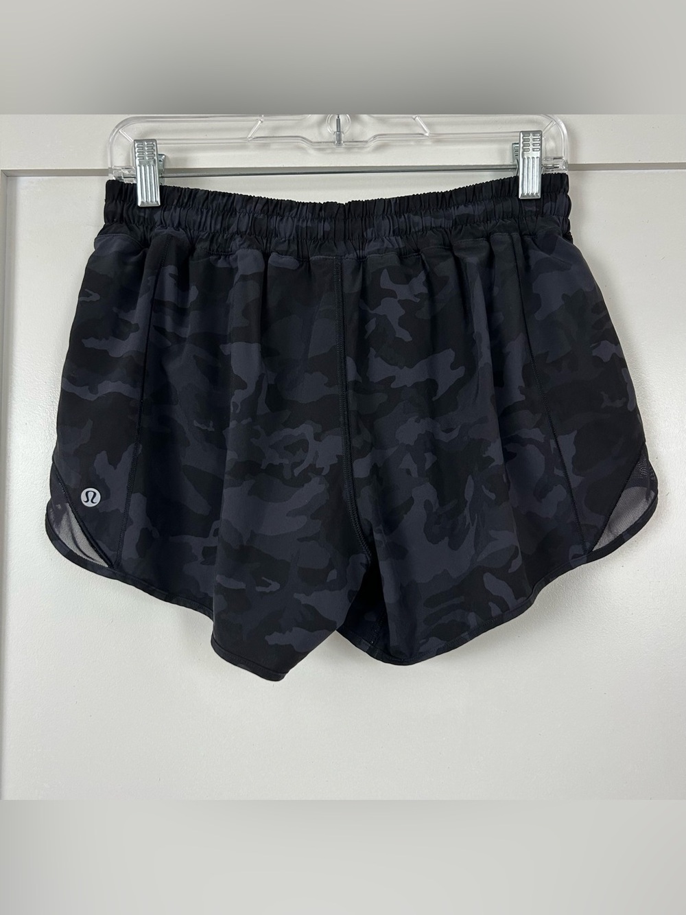 Lululemon Hotty Hot Short II *Long 4" Incognito Camo Multi Grey/Black Size 10 - Picture 6 of 13